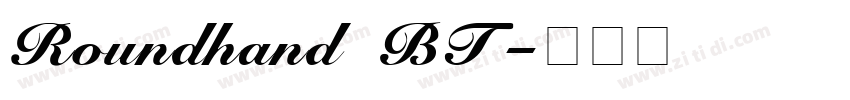 Roundhand BT字体转换